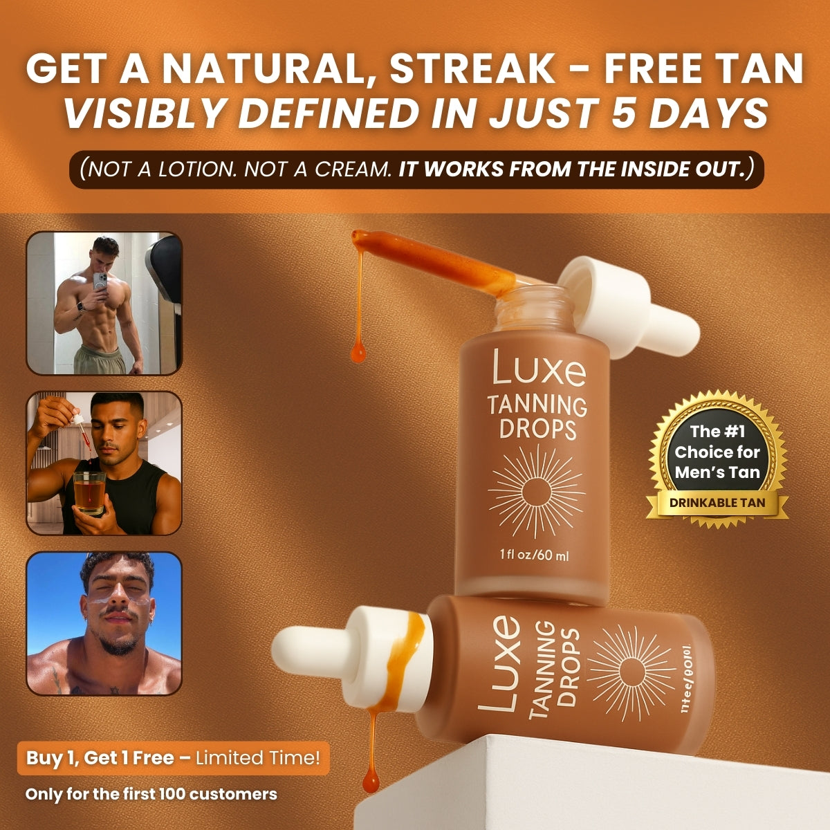 Luxe™ Tanning Drops -  Skin Glow Treatment